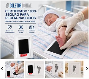 Coletor de impressao digital para recém nascido caixa com 5 coletores