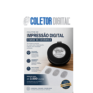 Coletor de Impressão Digital Modelo 5512 Cerâmica Preto 3000 Usos