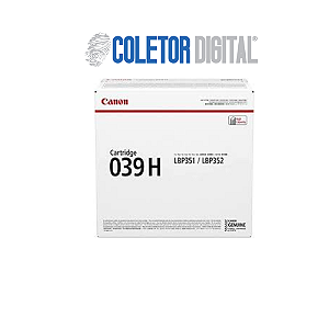 Tinta de alto rendimento Canon - 0288C001Aa (039H), preta - 013803253436