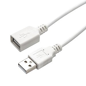 Cabo USB A Macho para USB A Fêmea Branco 36885