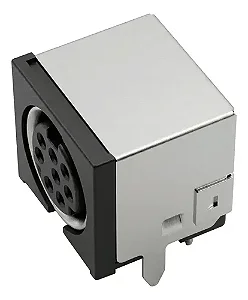 Mini Din Fêmea 8 Pinos Tipo H Kit 2 Peças