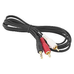 Cabo P2 Macho para 2x RCA Macho 1,5m