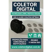 Coletor de Impressão Digital modelo 2519 Redondo para 500 coletas