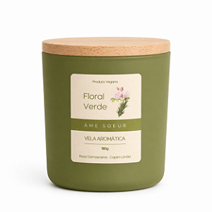 Vela Aromática de Floral Verde 180g – Âme Soeur