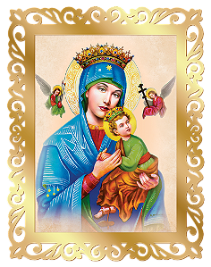 Quadro MDF Perpetuo Socorro