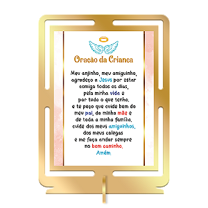 Quadro de mesa Oração da Criança
