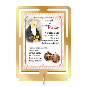 Quadro de mesa Oração São Bento