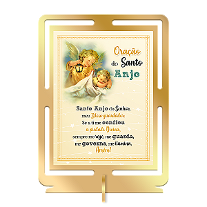 Quadro de mesa Oração Santo Anjo
