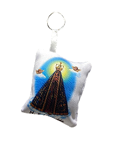 Chaveiro almofada mini 8x8 Aparecida