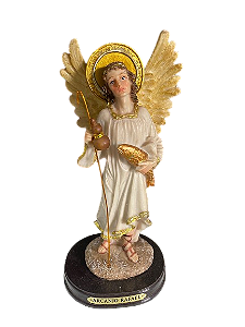 Arcanjo Rafael, base metal,  20 cm