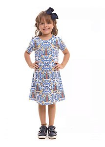 Vestido Ns Aparecida, Infantil, 8 anos