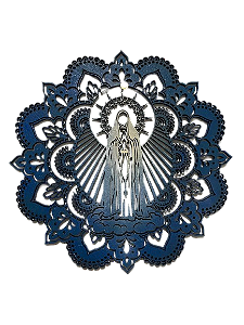 Mandala Nossa Senhora Fatima 20cm