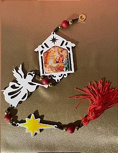 Adorno natal com anjo e estrela
