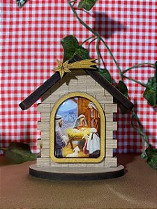 Capelinha marfim com estrela