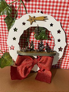 Guirlanda presépio com laço