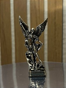 Enfeite Sao Miguel Metal Dourado Auto Colante