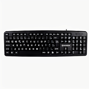 Teclado Hoopson TPC-058G com Letras Grandes USB ABNT2