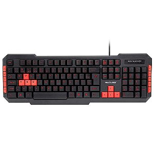 Teclado Slim com Fio Multilaser TC160 USB Preto ABNT2