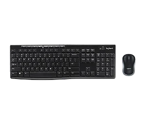 Combo Teclado e Mouse Sem Fio Logitech MK270
