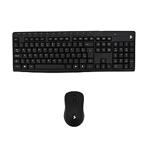 Combo Teclado e Mouse Sem Fio 2.4 GHz Office 5+