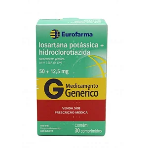 LOSARTANA POTASSICA + HIDROCLORTIAZIDA 50 MG . 12,5 MG X 30 COMPRIMIDOS