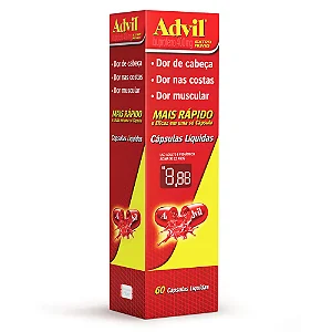 ADVIL - 400 MG X 60 CAPS (20 BLISTERS COM 3 CAPS)