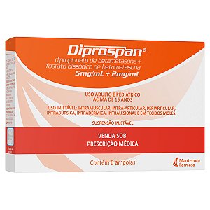 DIPROSPAN 5MG/ML + 2M/MLCAIXA COM 6 AMPOLAS