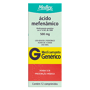 ÁCIDO MEFANÂMICO 500 MG X 12 COMPRIMIDOS