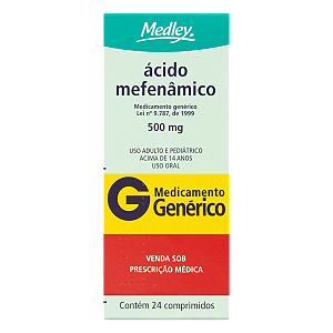 ÁCIDO MEFANÂMICO 500 MG X 24 COMPRIMIDOS