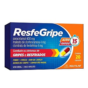 RESFEGRIPE SINUS - CAIXA COM 24 COMPRIMIDOS