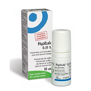 HYABAK 0,15% X 10 ML - SOLUÇÃO OFTÁLMICA