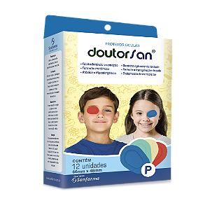 PROTETOR OCULAR ESTERIL - INFANTIL  - C/ 12 UNIDADES