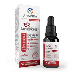 NANOPROPOLIS - EXTRATO DE PROPOLIS - VERMELHO - 20 ML