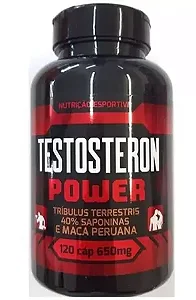 TESTOSTERON POWER - TRIBULLUS + MACA PERUANA - 650 MG X 120 COMP