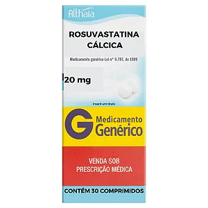 ROSUVASTATINA CALCICA 20 MG X 30 COMPRIMIDOS