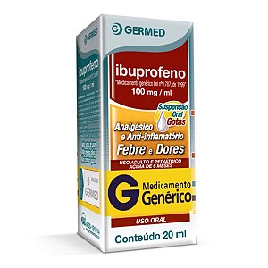 IBUPROFENO 100 MG/ML X 20 ML - SOLUÇÃO ORAL