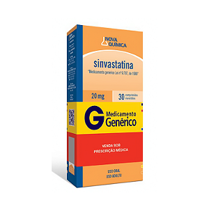 SINVASTATINA 20 MG X 30 COMPRIMIDOS