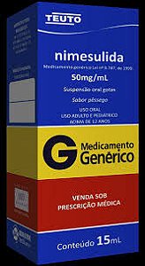 NIMESULIDA 50MG/ML X 15 ML - GOTAS