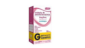 MALEATO DE DEXCLORFENIRAMINA 0,4 MG/ML X 100 ML - XAROPE