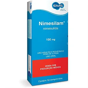 NIMESILAM (NIMESULIDA) - CX/ 12 COMPRIMIDOS