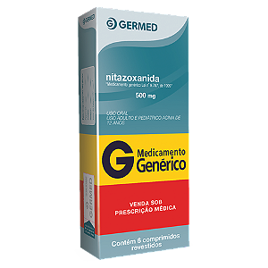 NITAZOXANIDA 500 MG X 6 COMPRIMIDOS