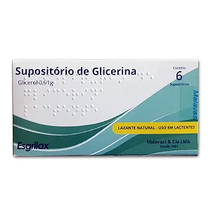 SUPOSITORIO DE GLICERINA - C/ 6 UNIDADES - ADULTO