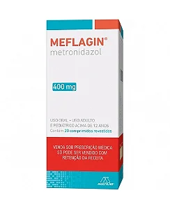 MEFLAGIN 400 MG X 20 COMPRIMIDOS - (METRONIDAZOL)