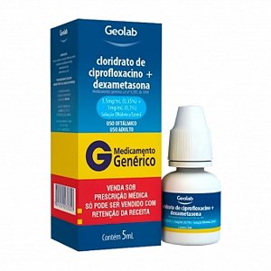 CLORIDRATO DE CIPROFLOXACINO _ DEXAMETASONA -  GOTAS X 5 ML - SOLUCAO OFTALMICA