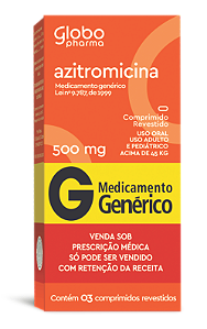 AZITROMICINA 500 MG X 3 COMPRIMIDOS