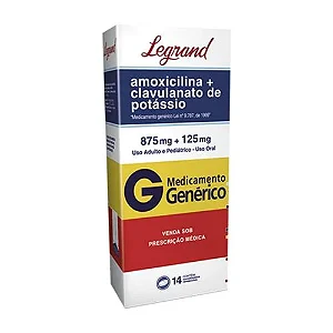 AMOXICILINA 875 MG + CLAVULANATO DE POTASSIO 125 MG X 14 COMPRIMIDOS