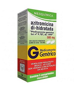 AZITROMICINA 500 MG X 3 COMPRIMIDOS