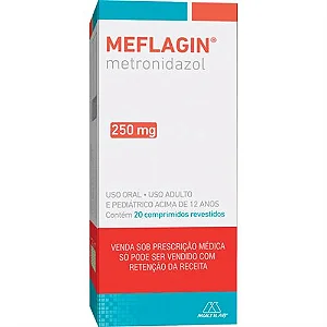 MEFLAGIN - (METRONIDAZOL) - 250 MG X 20 COMPRIMIDOS