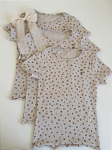 Blusa Canelada Estampada - Oncinha