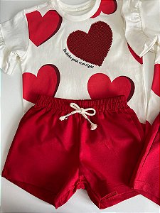 Conjunto Brilho Vermelho